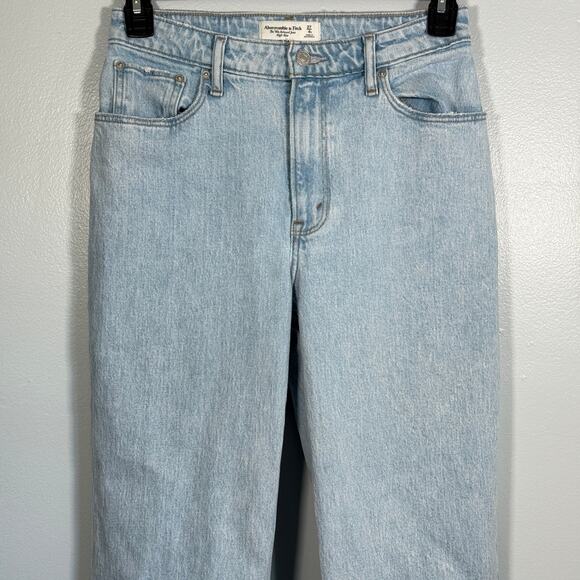 Abercrombie Curve Love 90s Relaxed Jeans 27 Light Wash High Rise Vintage Fit - Picture 4 of 10